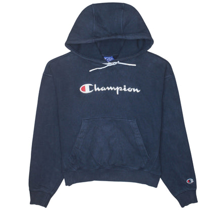 Womens UK Size S Champion Blue Pullover Hoodie