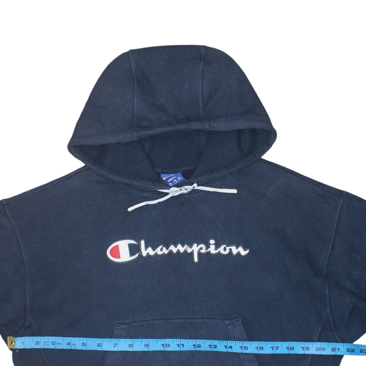 Womens UK Size S Champion Blue Pullover Hoodie