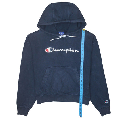 Womens UK Size S Champion Blue Pullover Hoodie