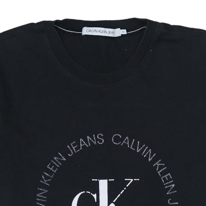 Calvin Klein Jeans Men’s Black Logo Cotton T-Shirt Size M
