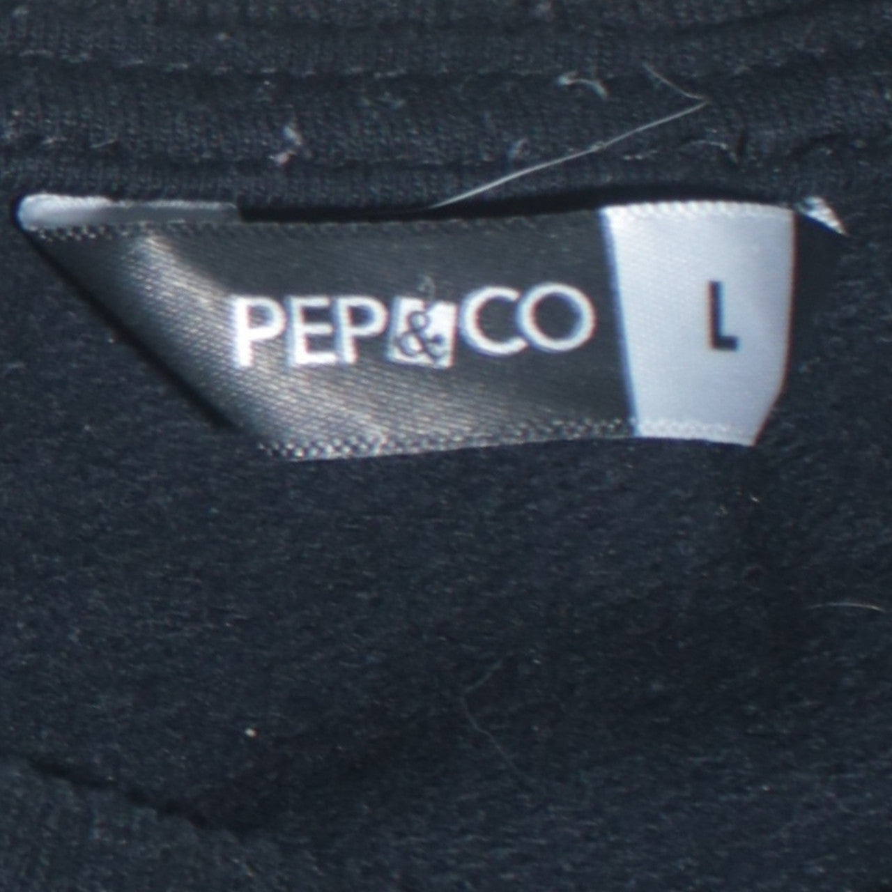 Womens UK Size L Pep & Co Black Pullover Sweatshirt