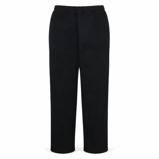 Front view of Puma Men's Black Fleece Sweatpants Joggers M Regular Fit