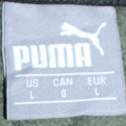 Mens UK Size L PUMA Green Pullover Hoodie