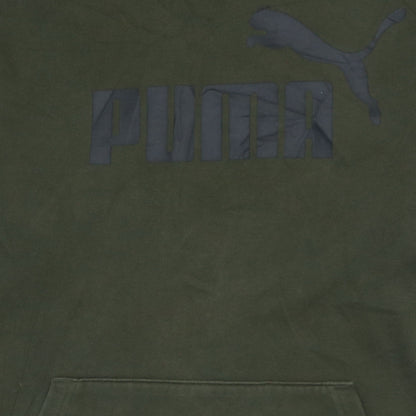 Mens UK Size L PUMA Green Pullover Hoodie