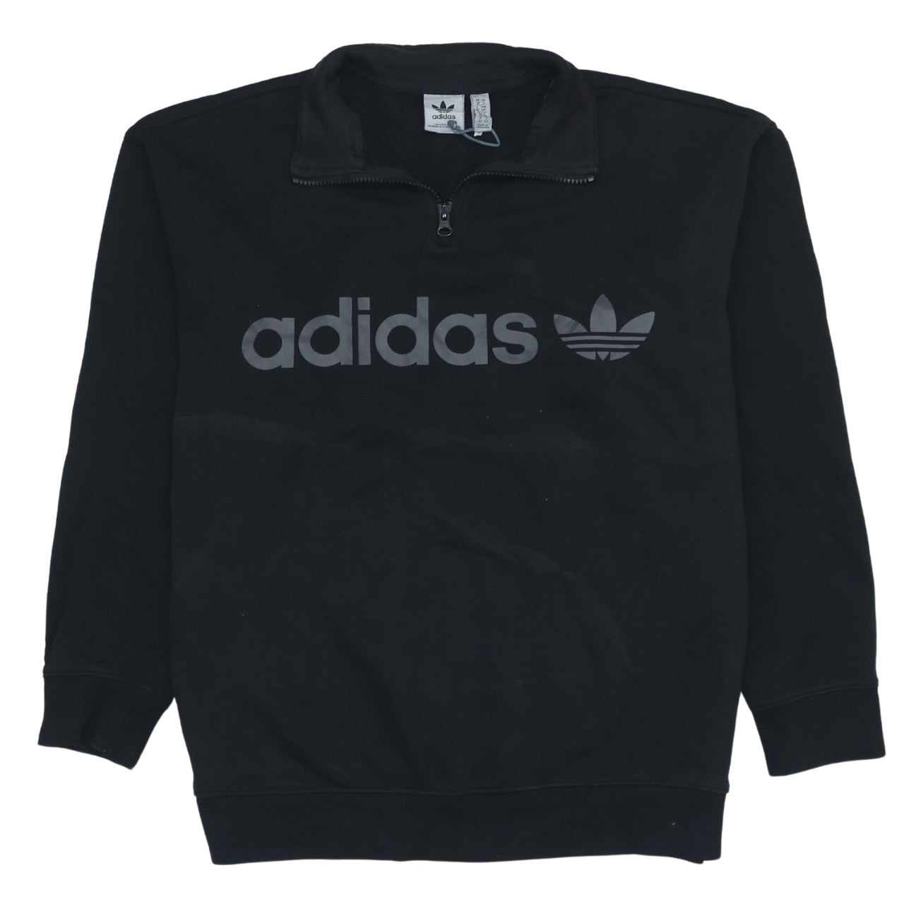 Mens UK Size S adidas Black Pullover Sweatshirt