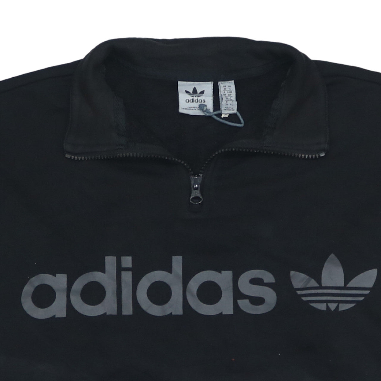Mens UK Size S adidas Black Pullover Sweatshirt