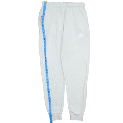 Nike Men's Beige Jogger Sweatpants Small Fleece Elastic Waist Tapered Fit