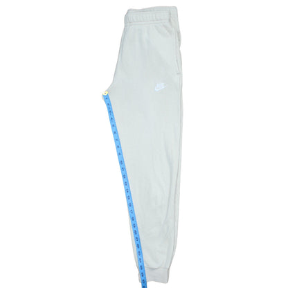 Nike Men's Beige Jogger Sweatpants Small Fleece Elastic Waist Tapered Fit