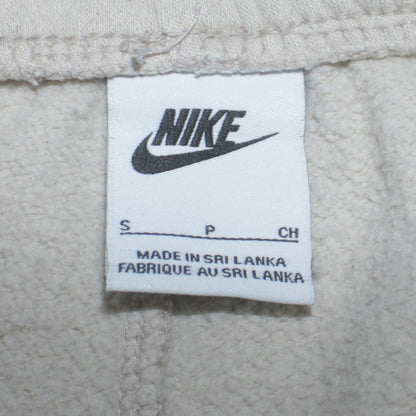 Nike Men's Beige Jogger Sweatpants Small Fleece Elastic Waist Tapered Fit