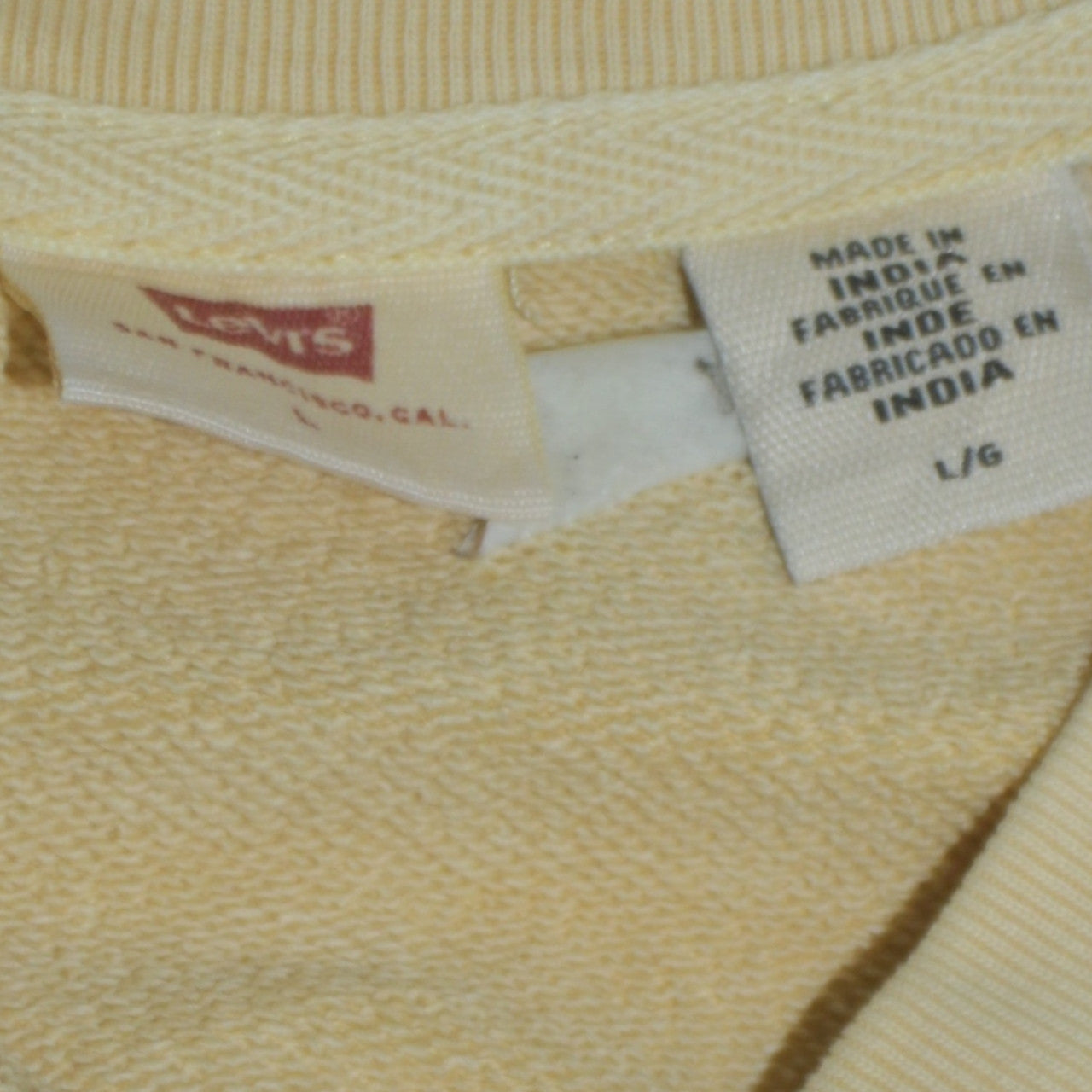 Womens UK Size L Levi's Beige Pullover Sweatshirt