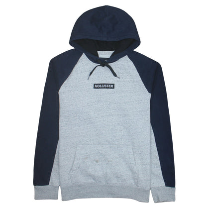Mens UK Size 2XL Hollister Grey Pullover Hoodie