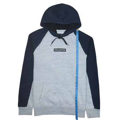 Mens UK Size 2XL Hollister Grey Pullover Hoodie