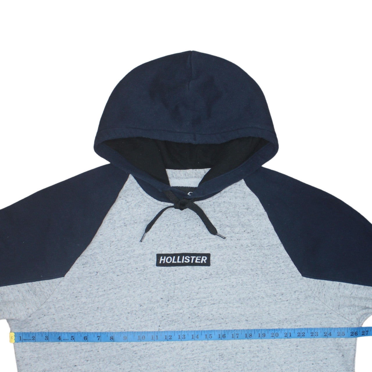 Mens UK Size 2XL Hollister Grey Pullover Hoodie