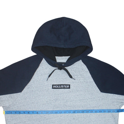 Mens UK Size 2XL Hollister Grey Pullover Hoodie