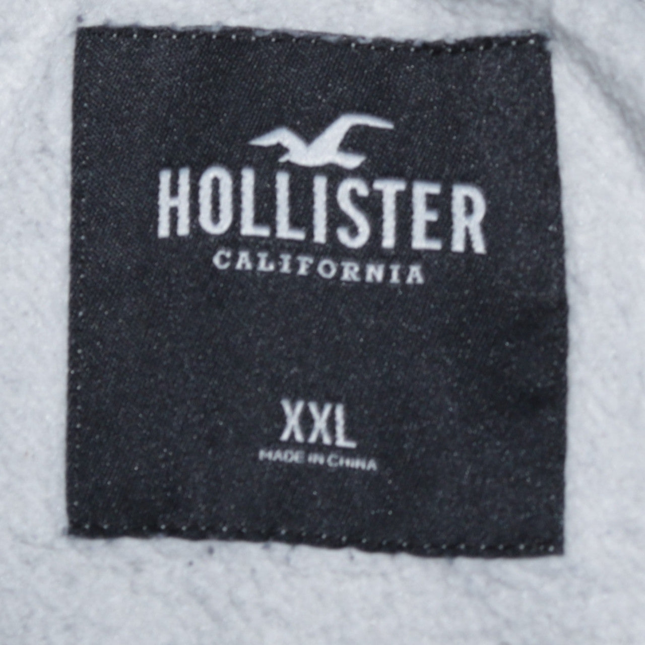 Mens UK Size 2XL Hollister Grey Pullover Hoodie