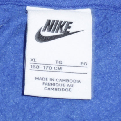 Teens UK Size XL Nike Blue Pullover Hoodie