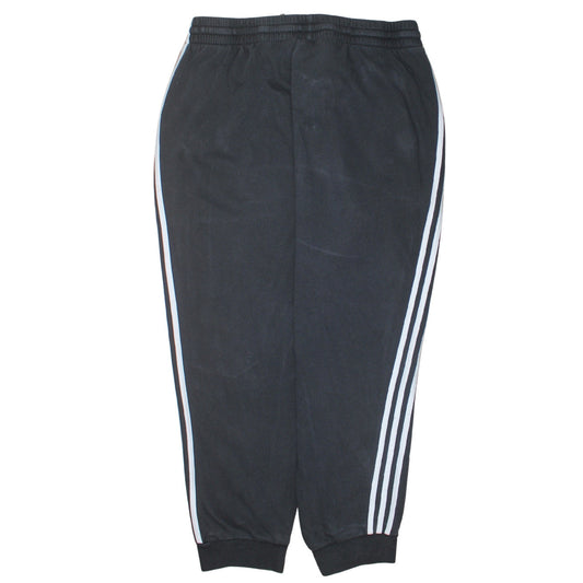 adidas Men's Black 2XL Joggers Tapered Fleece Activewear Trousers