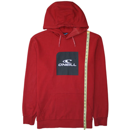 Mens UK Size M O'Neill Red Pullover Hoodie