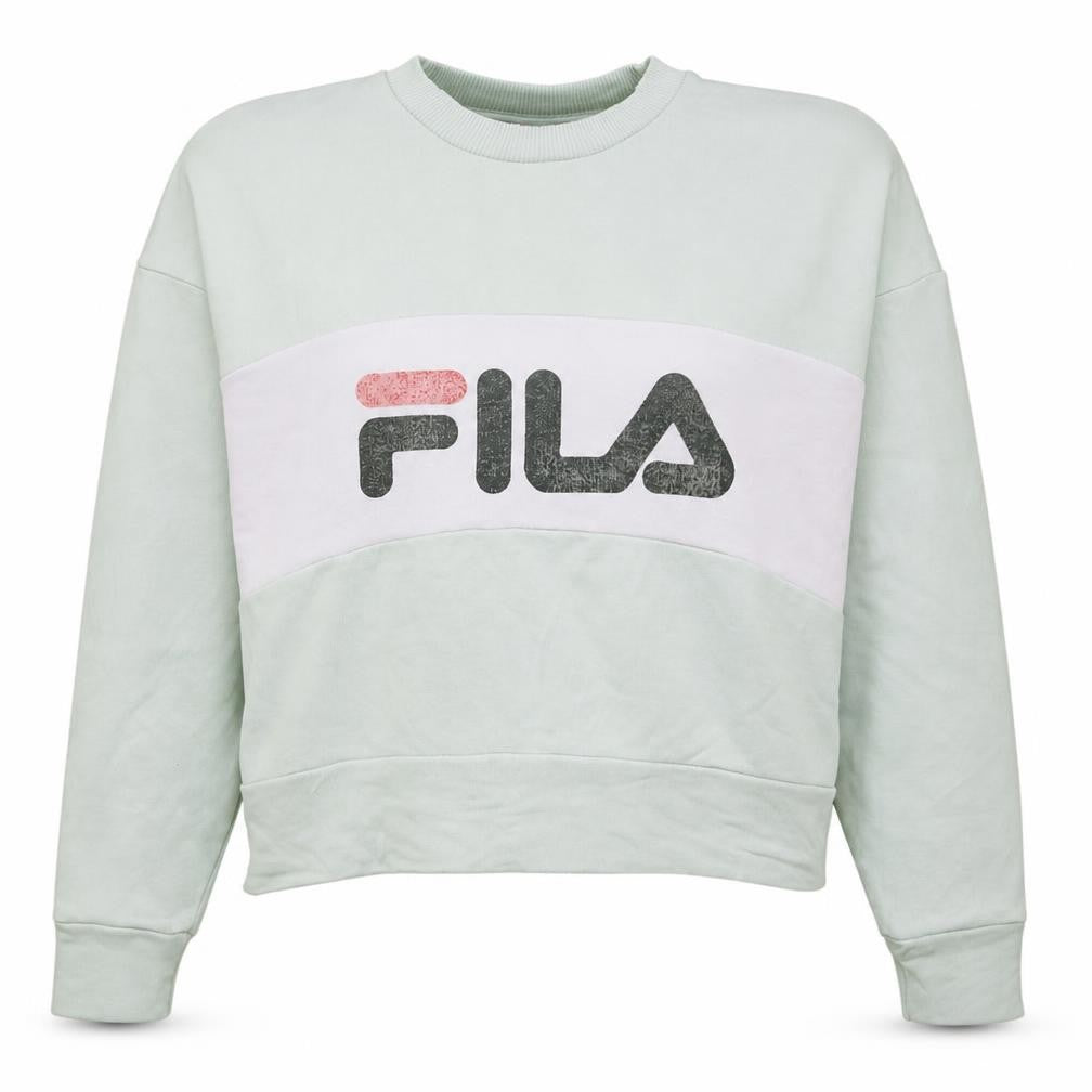 Womens UK Size XS FILA Green Pullover Sweatshirt