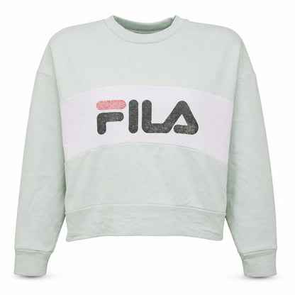 Womens UK Size XS FILA Green Pullover Sweatshirt