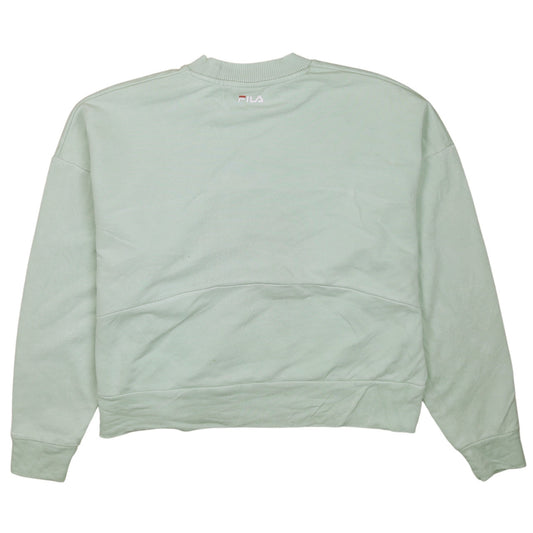 Womens UK Size XS FILA Green Pullover Sweatshirt