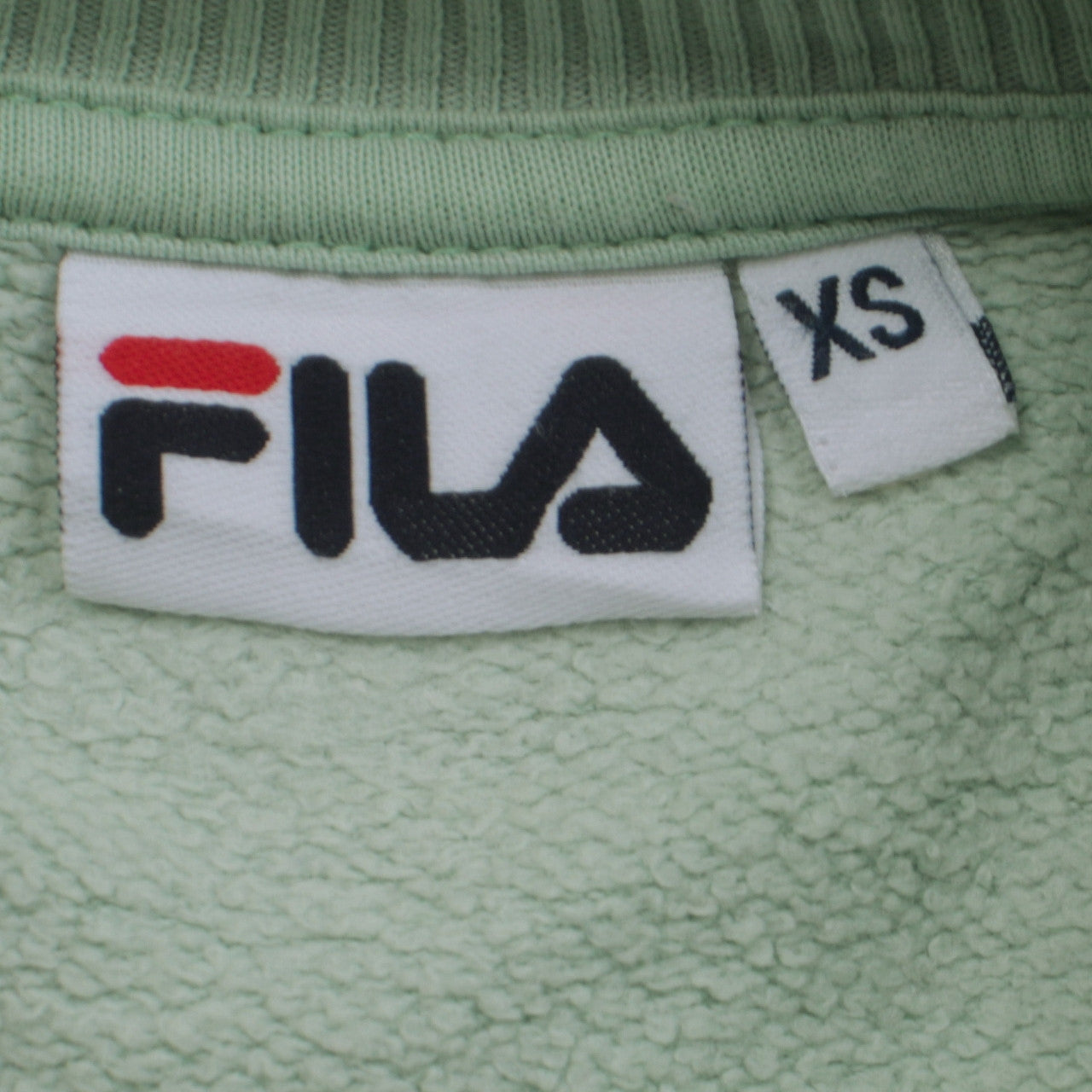 Womens UK Size XS FILA Green Pullover Sweatshirt