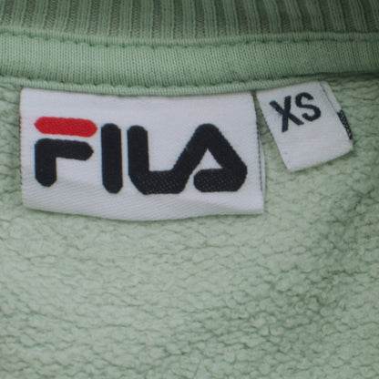 Womens UK Size XS FILA Green Pullover Sweatshirt
