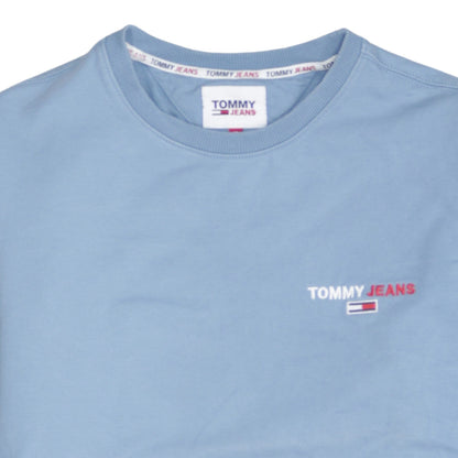 Mens UK Size M Tommy Jeans Blue Pullover Sweatshirt
