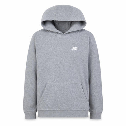 Nike Boys Grey Pullover Hoodie XL 158-170cm Standard Fit Logo Sweatshirt