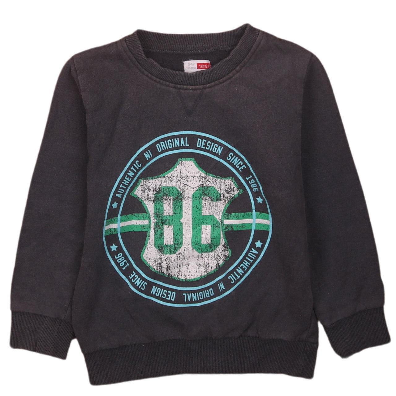 Boys UK Size 3-4 Years name it Black Pullover Sweatshirt
