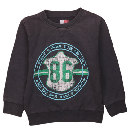 Boys UK Size 3-4 Years name it Black Pullover Sweatshirt