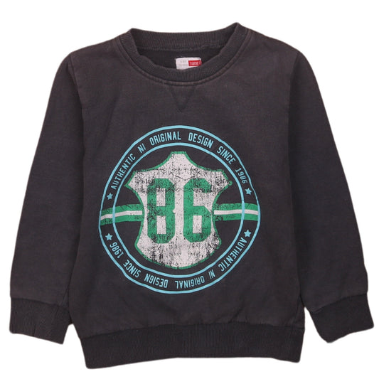 Boys UK Size 3-4 Years name it Black Pullover Sweatshirt