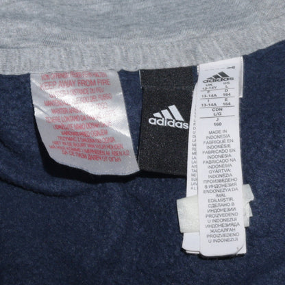 Boys UK Size 13-14 Years adidas Blue Full Zip Hoodie