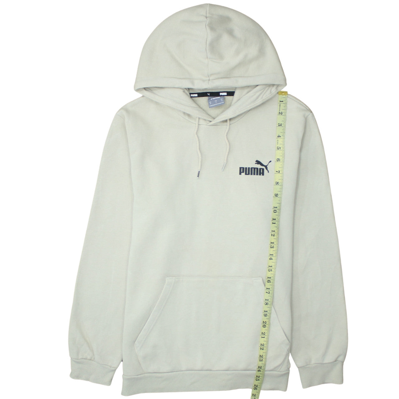 Mens UK Size M PUMA Beige Pullover Hoodie