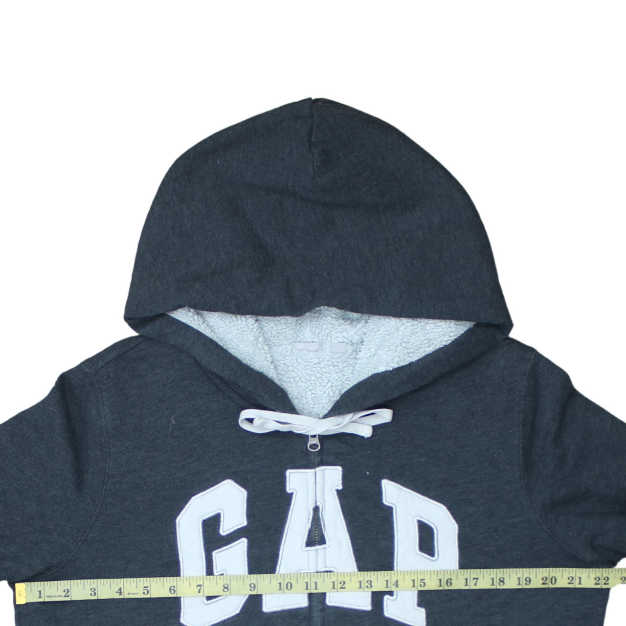 Mens UK Size L Gap Grey Full Zip Hoodie
