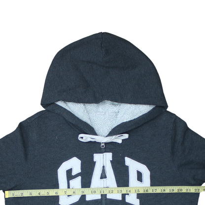 Mens UK Size L Gap Grey Full Zip Hoodie