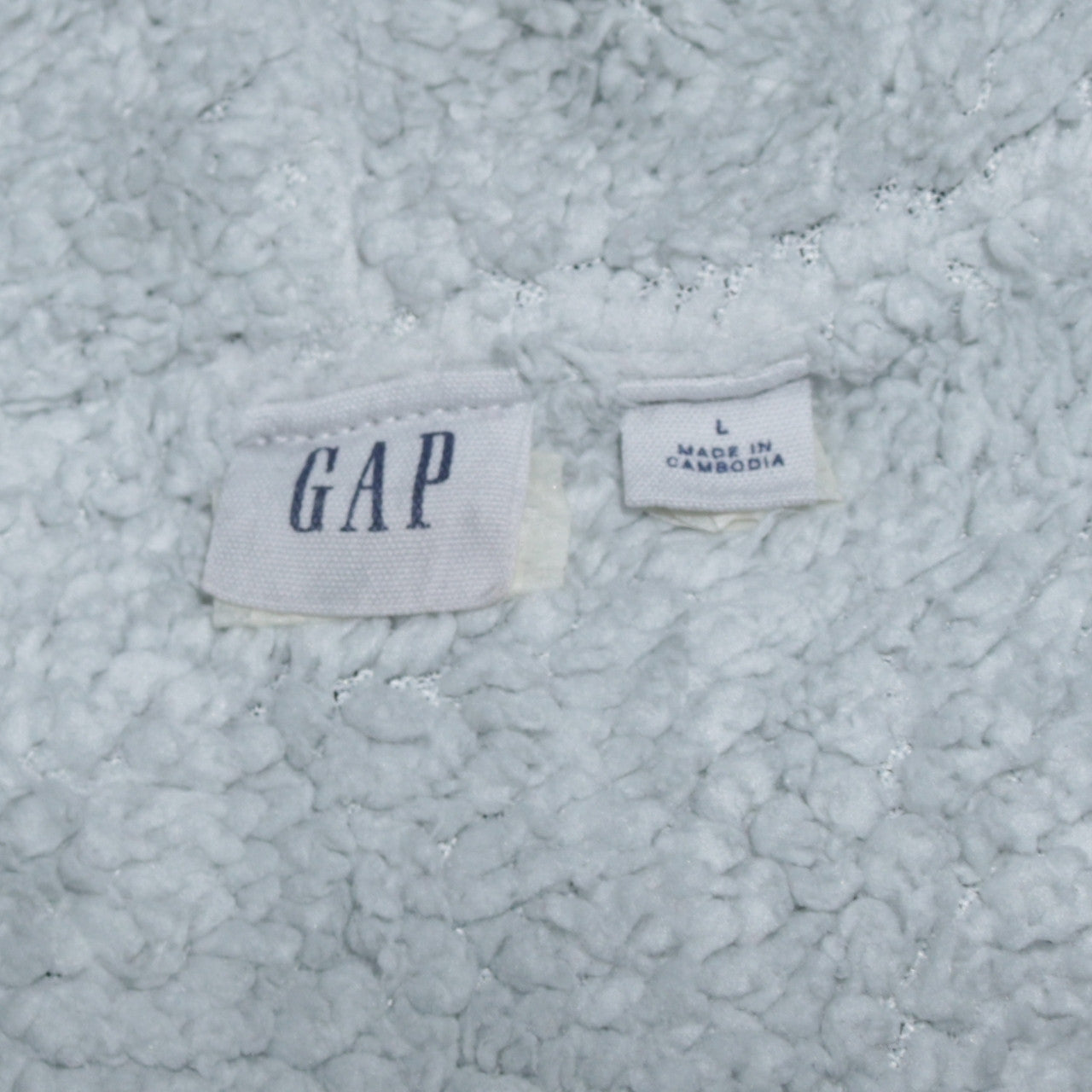 Mens UK Size L Gap Grey Full Zip Hoodie