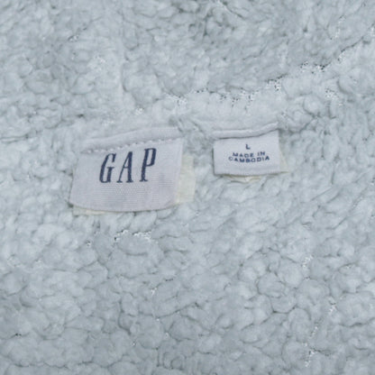 Mens UK Size L Gap Grey Full Zip Hoodie