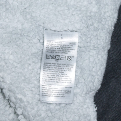 Mens UK Size L Gap Grey Full Zip Hoodie
