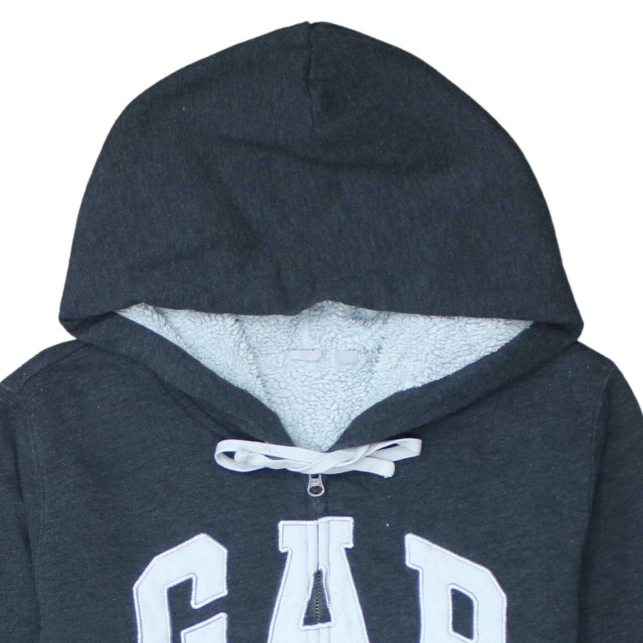 Mens UK Size L Gap Grey Full Zip Hoodie