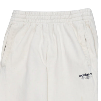 adidas Womens White XS Jogger Sweatpants with Colourful Logo