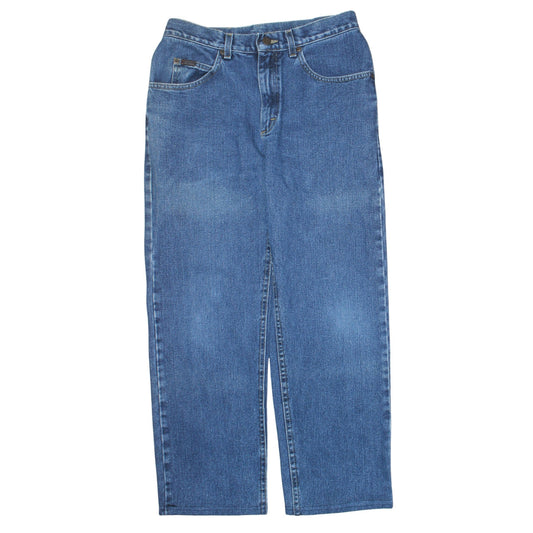 Mens UK Size M Lee Regular Fit Straight Blue Jeans