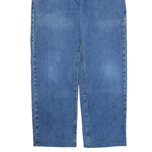Mens UK Size M Lee Regular Fit Straight Blue Jeans