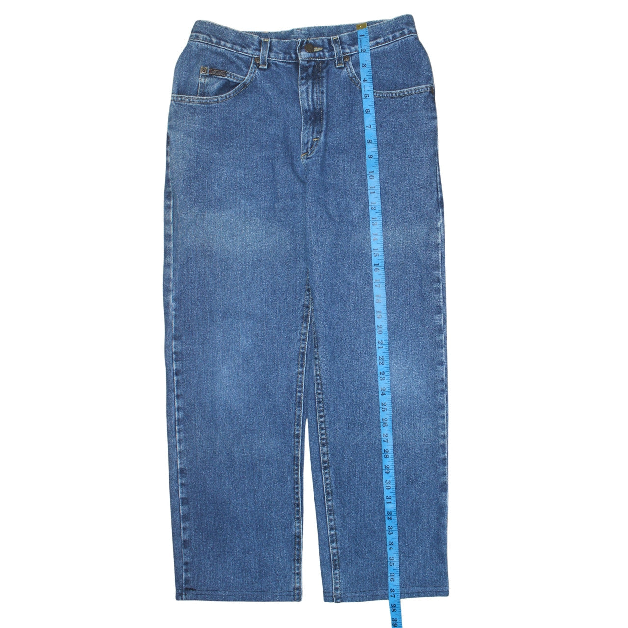 Mens UK Size M Lee Regular Fit Straight Blue Jeans