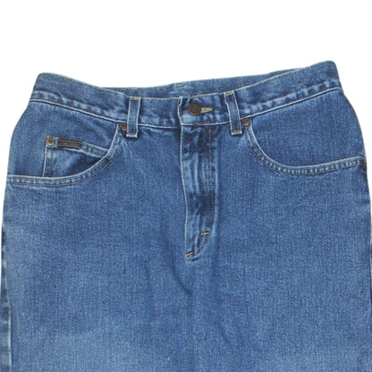 Mens UK Size M Lee Regular Fit Straight Blue Jeans