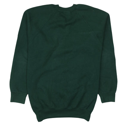 Mens UK Size M Russell Green Pullover Sweatshirt