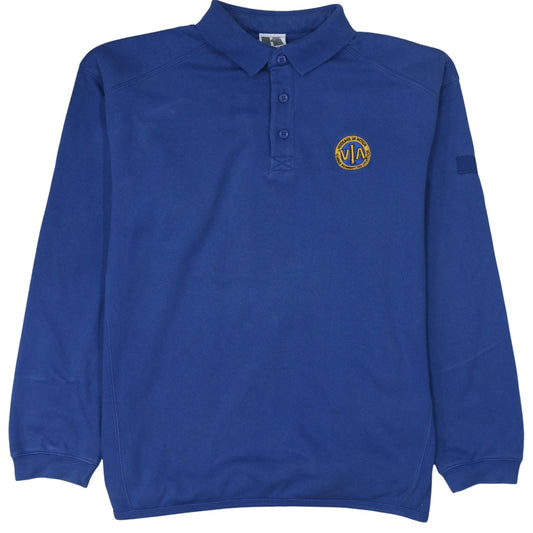 Mens UK Size L Russell Cotton Blend Polo Shirt