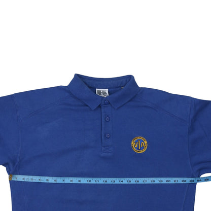 Mens UK Size L Russell Cotton Blend Polo Shirt