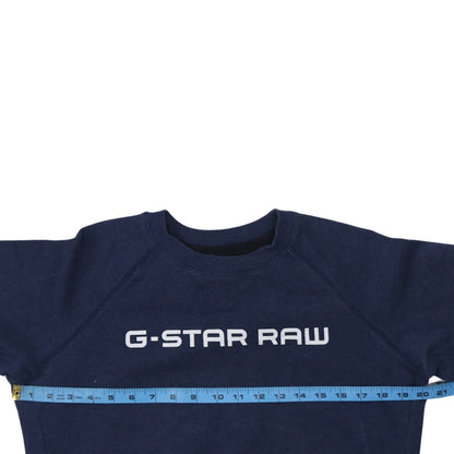 Womens UK Size M G-Star RAW Blue Pullover Sweatshirt