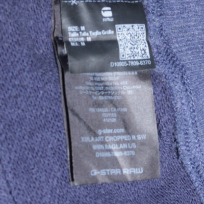 Womens UK Size M G-Star RAW Blue Pullover Sweatshirt